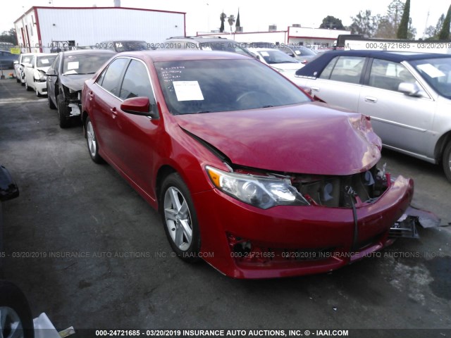 4T1BF1FKXEU841468 - 2014 TOYOTA CAMRY L/SE/LE/XLE 红色 照片 1