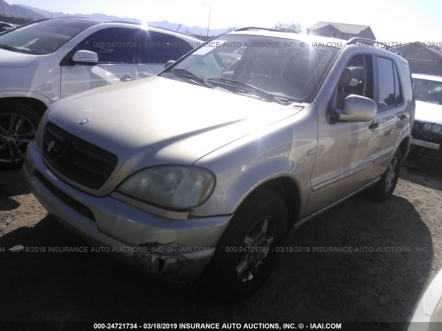 4JGAB54E41A264914 - 2001 MERCEDES-BENZ ML 320 GOLD photo 2