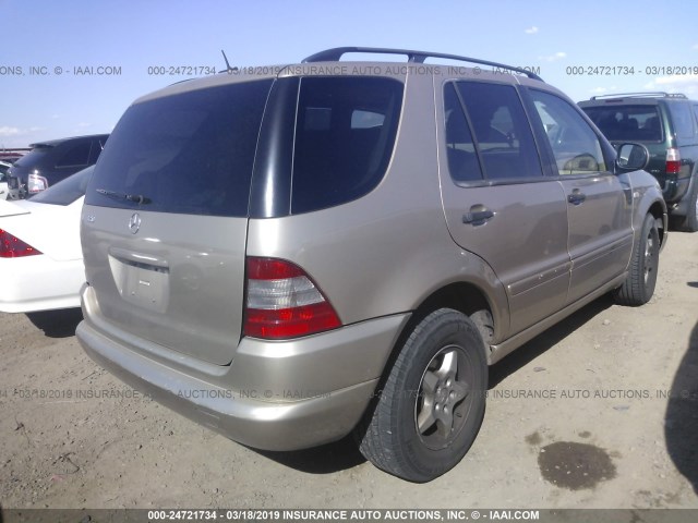 4JGAB54E41A264914 - 2001 MERCEDES-BENZ ML 320 GOLD photo 4