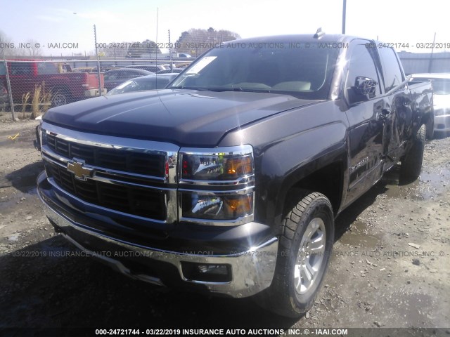 3GCUKREC7FG330693 - 2015 CHEVROLET SILVERADO K1500 LT GRAY photo 2