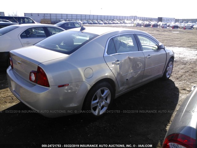 1G1ZB5E05CF223099 - 2012 CHEVROLET MALIBU LS GOLD photo 4