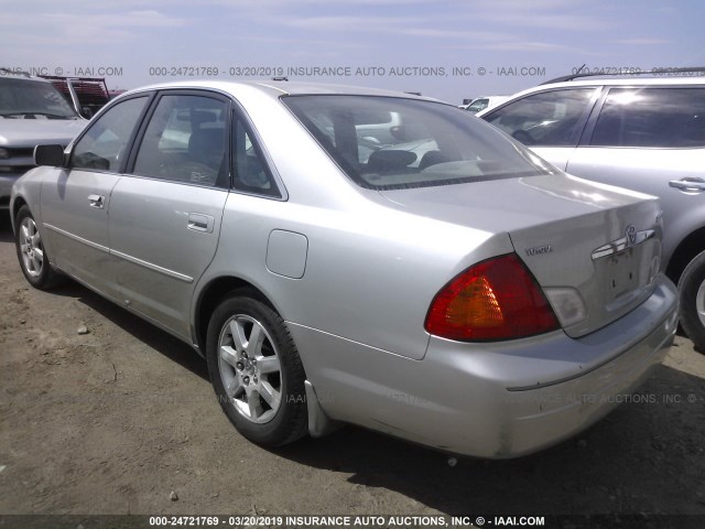 4T1BF28B82U209387 - 2002 TOYOTA AVALON XL/XLS SILVER photo 3