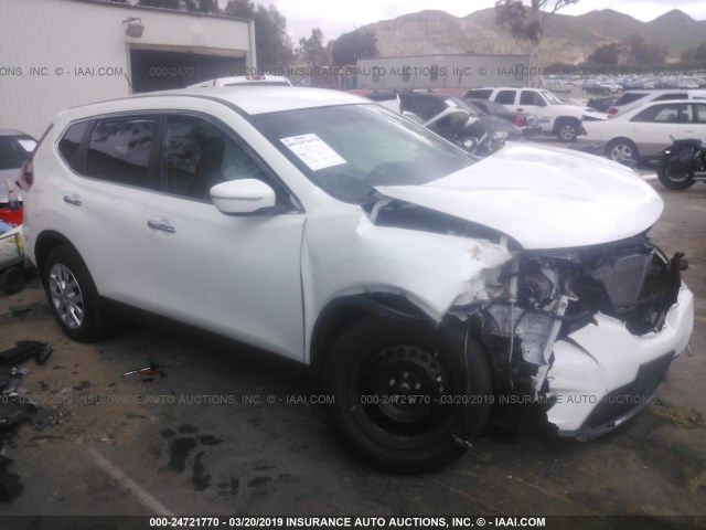 KNMAT2MT5FP579076 - 2015 NISSAN ROGUE S/SL/SV WHITE photo 1