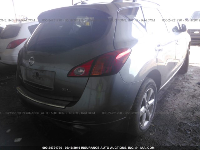 JN8AZ18U89W017554 - 2009 NISSAN MURANO S/SL GRAY photo 4