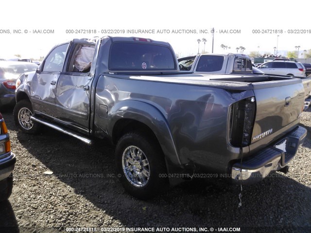 5TBET38166S550359 - 2006 TOYOTA TUNDRA DOUBLE CAB LIMITED GRAY photo 3