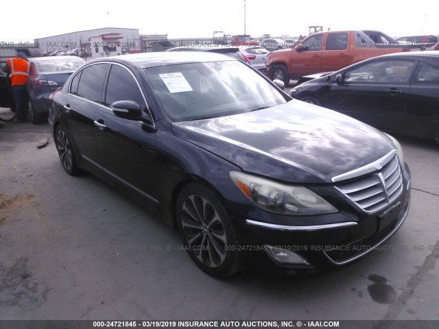 KMHGC4DH6CU158185 - 2012 HYUNDAI GENESIS 5.0L BLACK photo 1