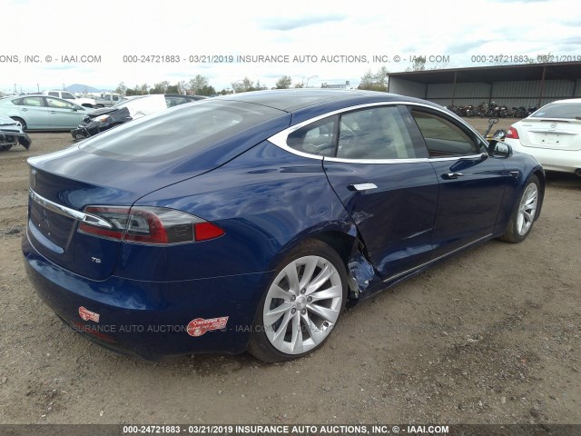 5YJSA1E14HF186393 - 2017 TESLA MODEL S BLUE photo 6