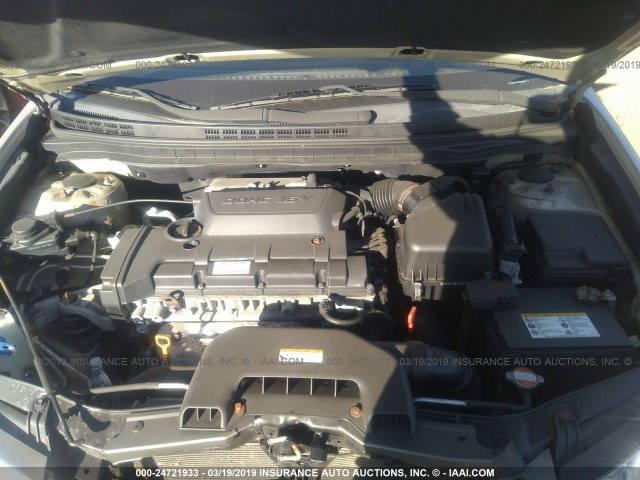 KMHDU46D89U808587 - 2009 HYUNDAI ELANTRA GLS/SE GOLD photo 10