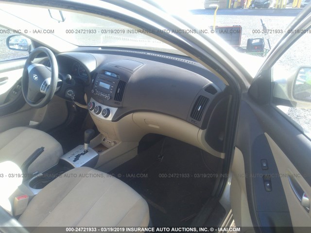 KMHDU46D89U808587 - 2009 HYUNDAI ELANTRA GLS/SE GOLD photo 5