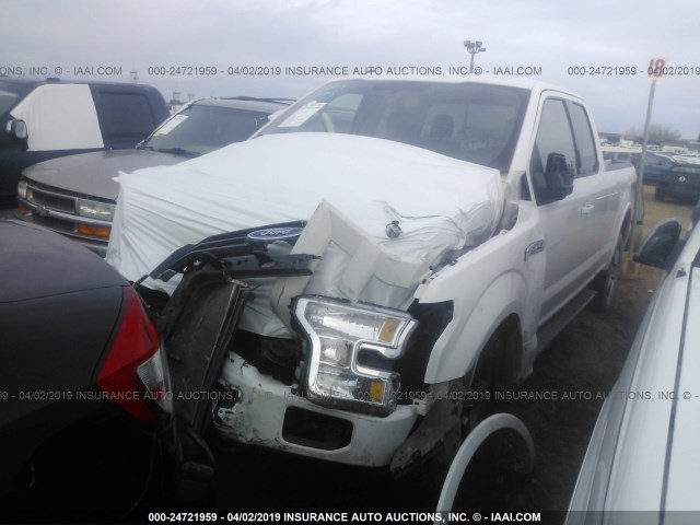 1FTFX1EF8GFA98131 - 2016 FORD F150 SUPER CAB WHITE photo 2