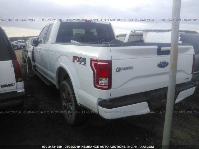 1FTFX1EF8GFA98131 - 2016 FORD F150 SUPER CAB WHITE photo 3