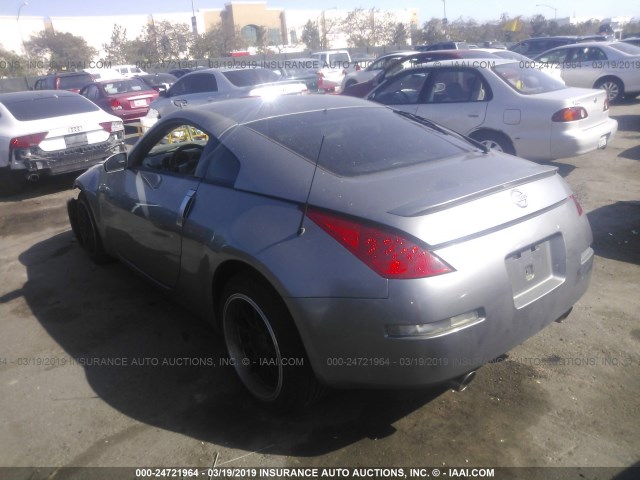 JN1BZ34E28M750495 - 2008 NISSAN 350Z COUPE GRAY photo 3