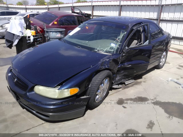 2G4WF5514Y1219921 - 2000 BUICK REGAL GS BLUE photo 2