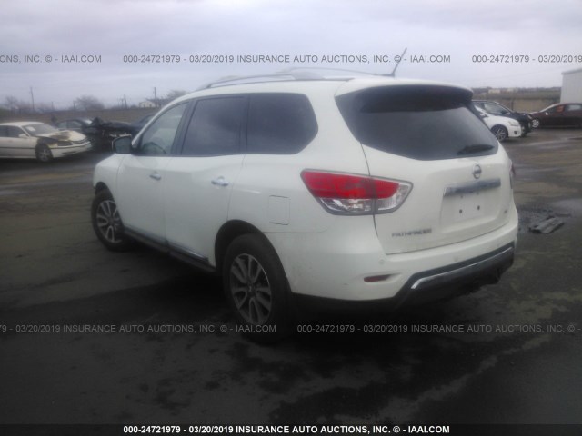 5N1AR2MN1GC632666 - 2016 NISSAN PATHFINDER S/SV/SL/PLATINUM WHITE photo 3