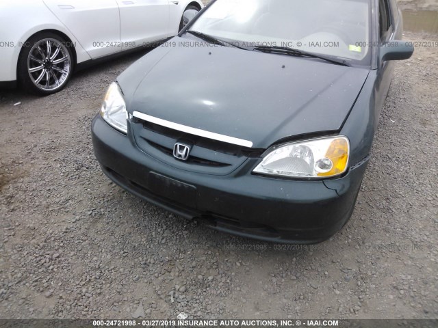 1HGEM21901L096815 - 2001 HONDA CIVIC SI/EX GREEN photo 6