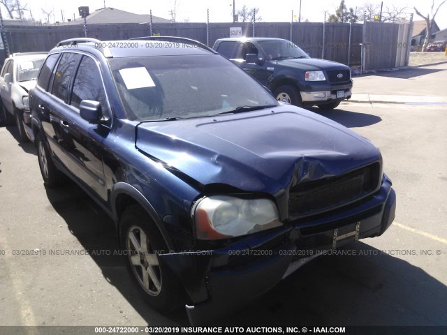 YV1CM91H641076861 - 2004 VOLVO XC90 T6 BLUE photo 1