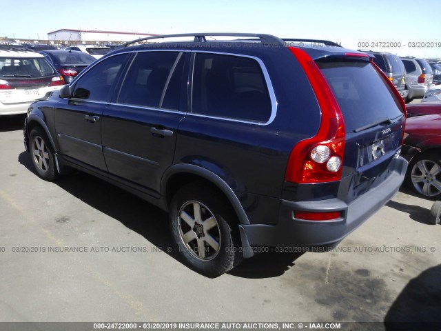 YV1CM91H641076861 - 2004 VOLVO XC90 T6 BLUE photo 3