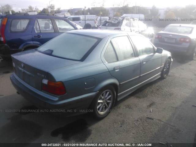 WBACC0320WEK26601 - 1998 BMW 318 I AUTOMATIC GREEN photo 4