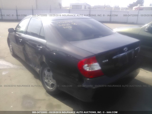 4T1BF32K92U519627 - 2002 TOYOTA CAMRY LE/XLE/SE PURPLE photo 3