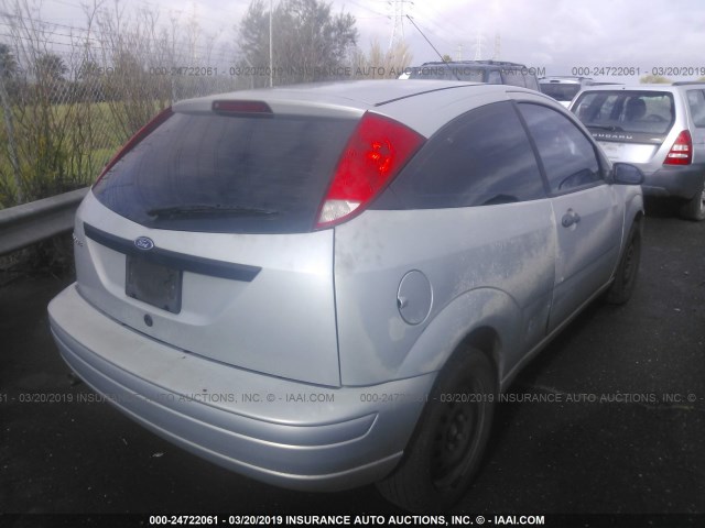 1FAFP31N27W278722 - 2007 FORD FOCUS ZX3/S/SE/SES SILVER photo 4