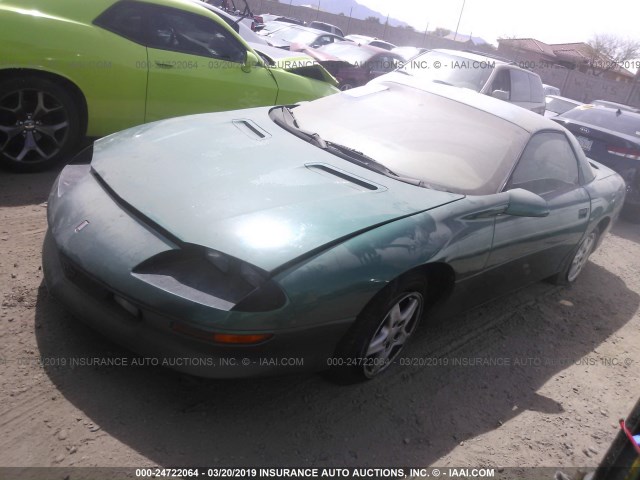 2G1FP22K1V2153159 - 1997 CHEVROLET CAMARO RS GREEN photo 2