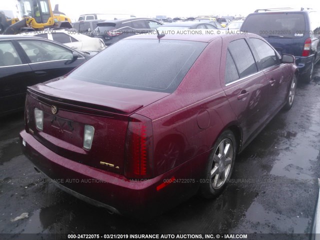 1G6DC67A760152542 - 2006 CADILLAC STS RED photo 4