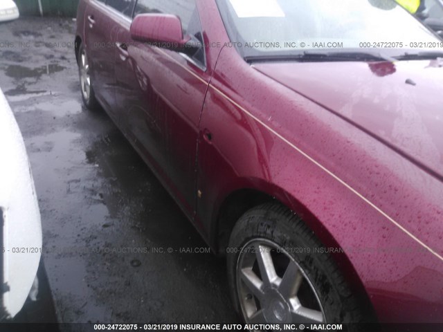 1G6DC67A760152542 - 2006 CADILLAC STS RED photo 6