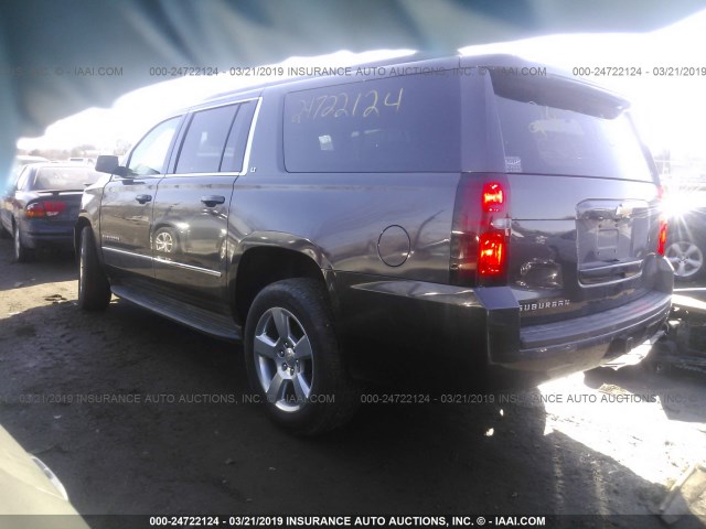 1GNSKJKC2FR265465 - 2015 CHEVROLET SUBURBAN K1500 LT BLUE photo 3