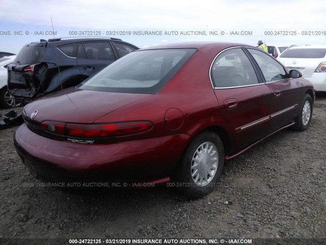 1MEFM53U2XA618143 - 1999 MERCURY SABLE LS RED photo 4