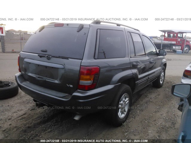 1J4GX48N94C335032 - 2004 JEEP GRAND CHEROKEE LAREDO/COLUMBIA/FREEDOM GRAY photo 4