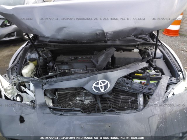 4T1BE46K79U804775 - 2009 TOYOTA CAMRY SE/LE/XLE GRAY photo 10