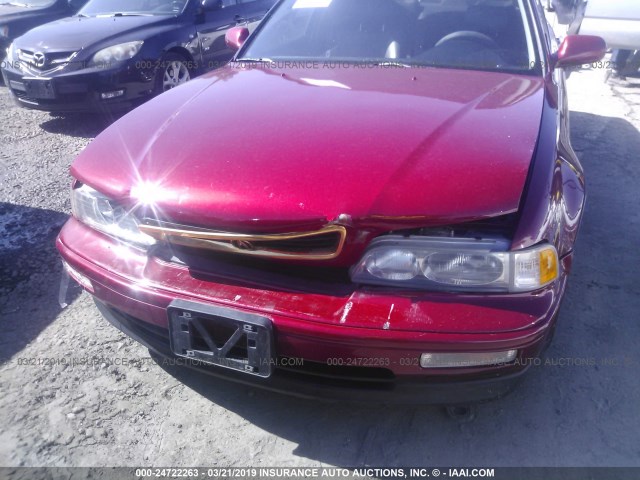 JH4KA7670NC025021 - 1992 ACURA LEGEND LS RED photo 6