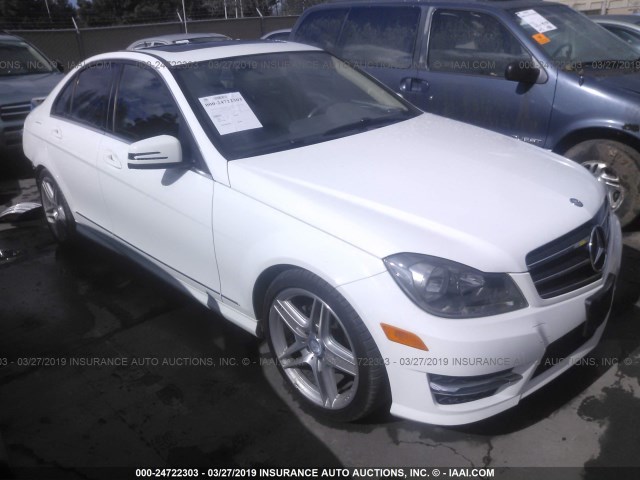 WDDGF4HB3ER305415 - 2014 MERCEDES-BENZ C 250 WHITE photo 1