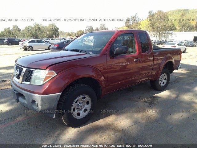 1N6BD06T96C431620 - 2006 NISSAN FRONTIER KING CAB XE RED photo 2