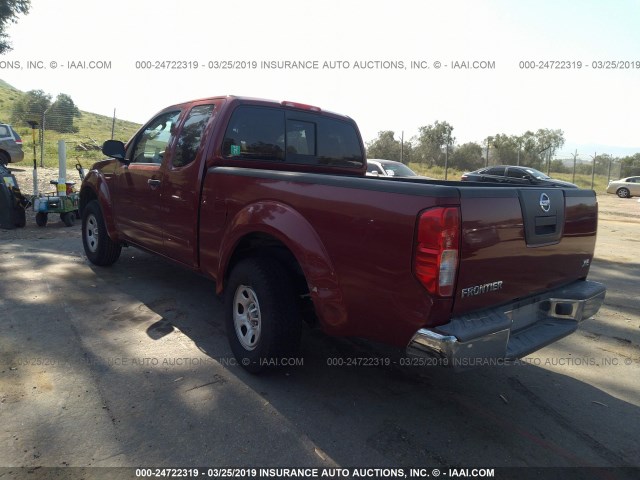 1N6BD06T96C431620 - 2006 NISSAN FRONTIER KING CAB XE RED photo 3
