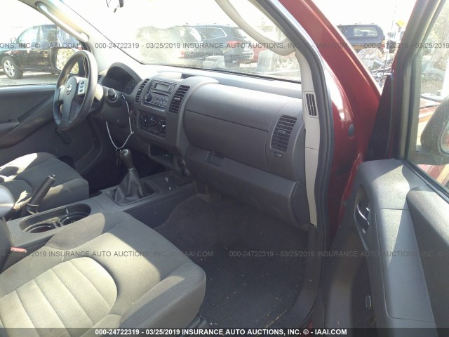1N6BD06T96C431620 - 2006 NISSAN FRONTIER KING CAB XE RED photo 5