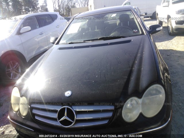 WDBTJ56JX6F180289 - 2006 MERCEDES-BENZ CLK 350 BLACK photo 6