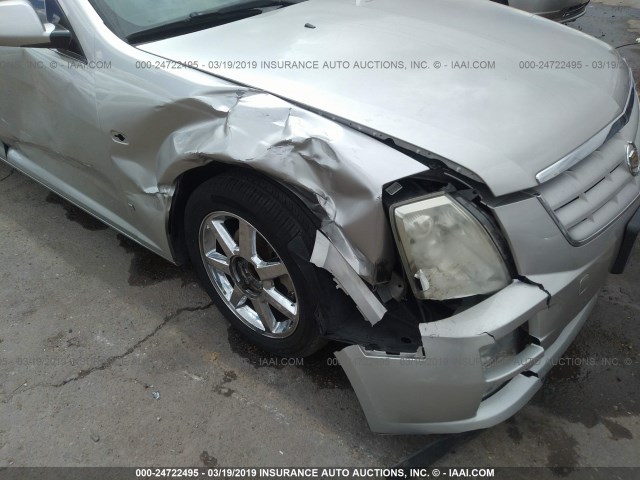 1G6DW677660109760 - 2006 CADILLAC STS SILVER photo 6