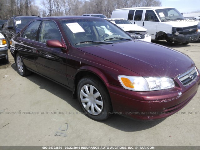 4T1BG22K11U054735 - 2001 TOYOTA CAMRY CE/LE/XLE RED photo 1