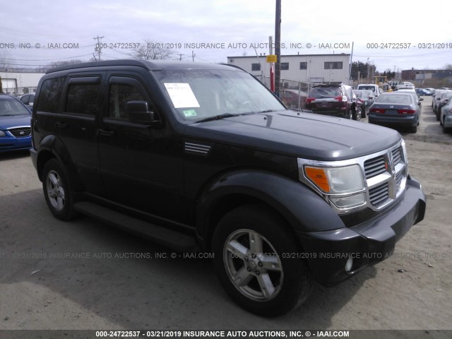 1D8GU58K37W735134 - 2007 DODGE NITRO SLT BLACK photo 1