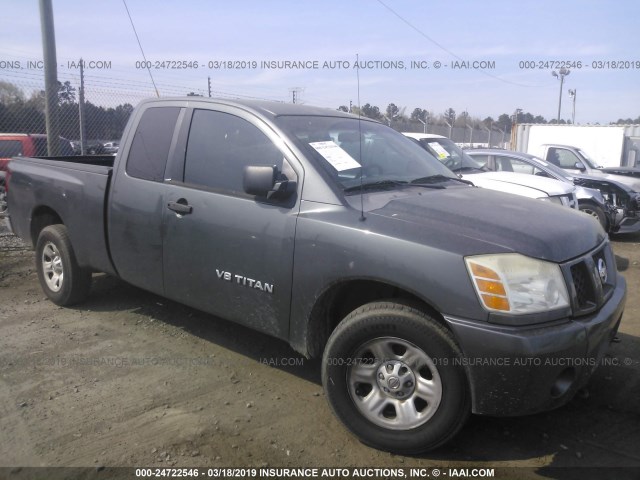 1N6BA06A46N519731 - 2006 NISSAN TITAN XE/SE/LE GRAY photo 1