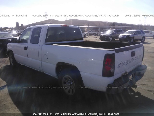 1GCEC19Z67Z147028 - 2007 CHEVROLET SILVERADO C1500 CLASSIC WHITE photo 3