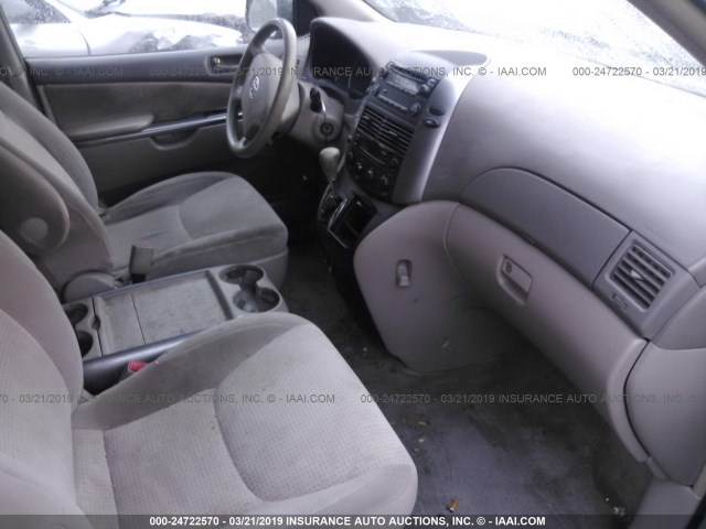 5TDZA23CX6S556117 - 2006 TOYOTA SIENNA CE/LE GREEN photo 5