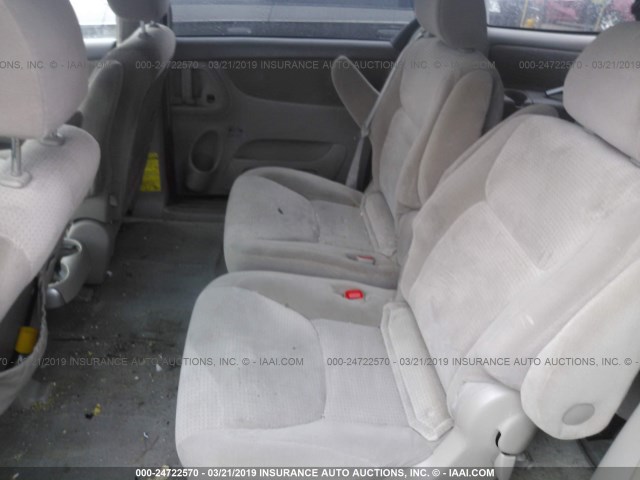 5TDZA23CX6S556117 - 2006 TOYOTA SIENNA CE/LE GREEN photo 8