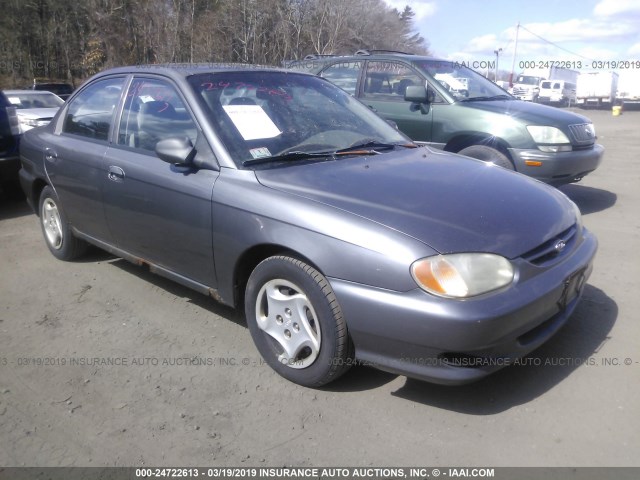 KNAFB121015092860 - 2001 KIA SEPHIA LS GRAY photo 1