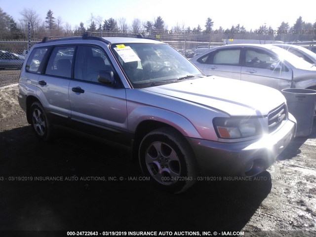 JF1SG65654H768039 - 2004 SUBARU FORESTER 2.5XS SILVER photo 1