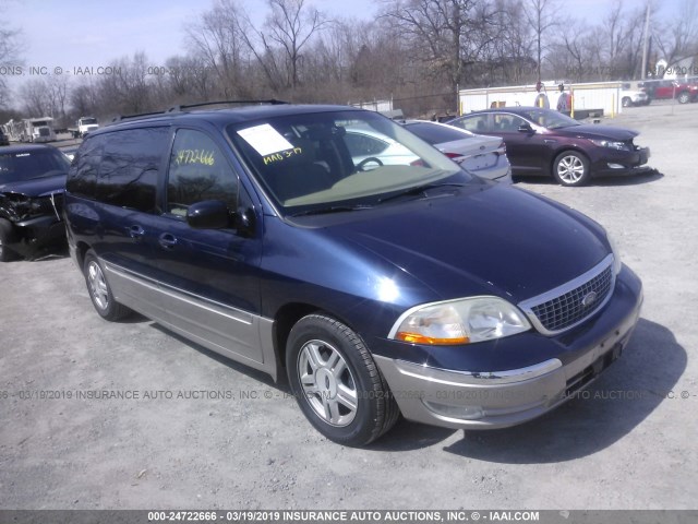 2FMZA53462BA44243 - 2002 FORD WINDSTAR SEL BLUE photo 1