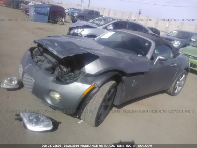 1G2MB35B27Y104996 - 2007 PONTIAC SOLSTICE GRAY photo 2