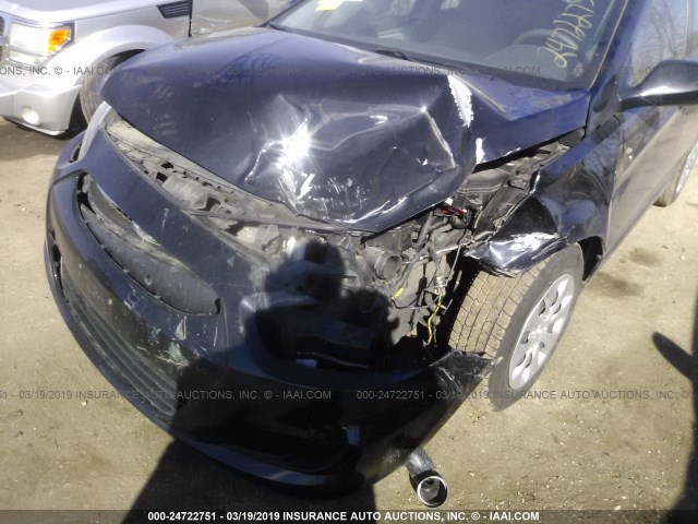 KMHCT5AE0GU252664 - 2016 HYUNDAI ACCENT SE BLACK photo 6