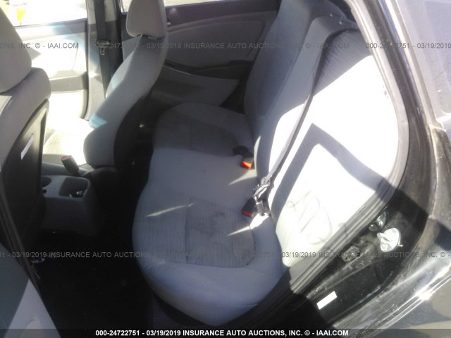KMHCT5AE0GU252664 - 2016 HYUNDAI ACCENT SE BLACK photo 8